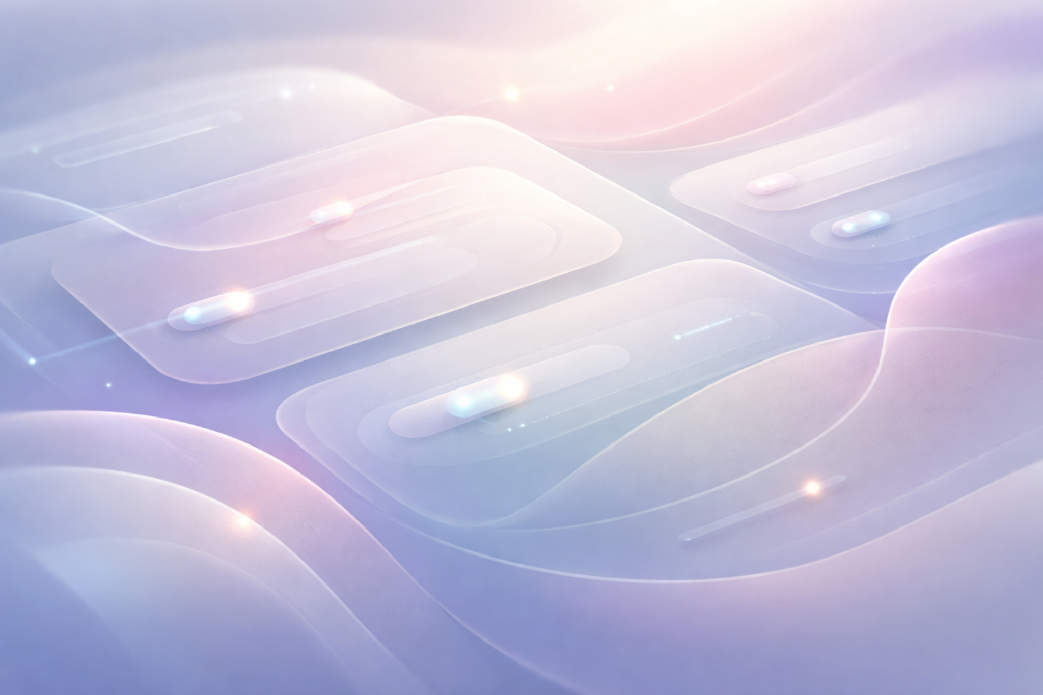 Calm interface rhythm and spacing